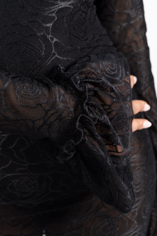 Out of office Lace Maxi Dress