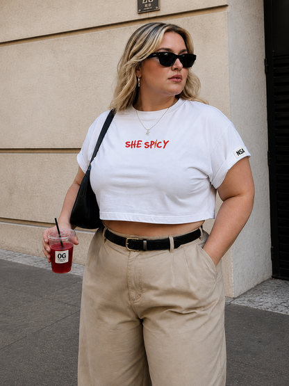 She Spicy Crop Tee