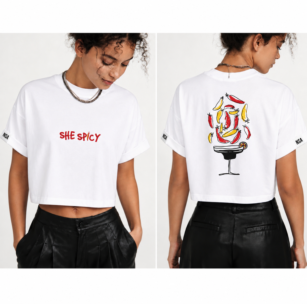She Spicy Crop Tee