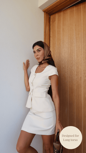 Creme de la creme buttoned top